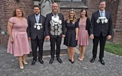 Jetzt auch offiziell im Amt: der neue König der St. Sebastianus Bruderschaft Schiefbahn