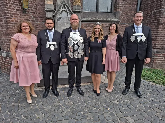 Jetzt auch offiziell im Amt: der neue König der St. Sebastianus Bruderschaft Schiefbahn